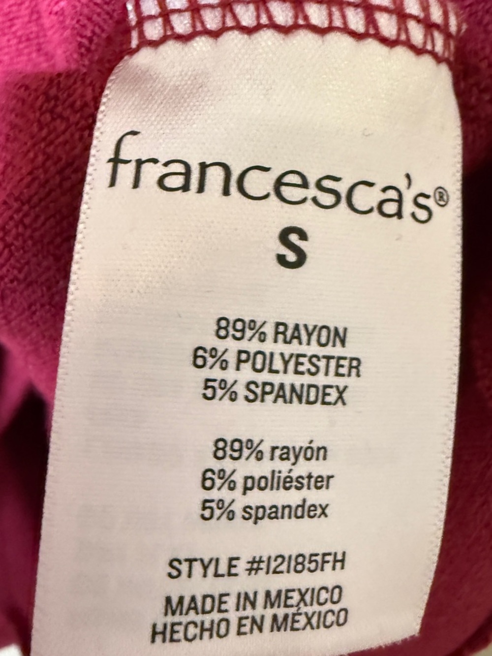 Blue Rain Francesca’s Small Oversized Knit Top in Berry Pink - Picture 6 of 6